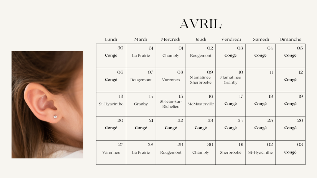 percage-oreilles-Rougemont-St-Hyacinthe-St-Jean-sur-Richelieu-Granby-Sorel-Varennes-La Prairie - Sherbrooke - McMasterville