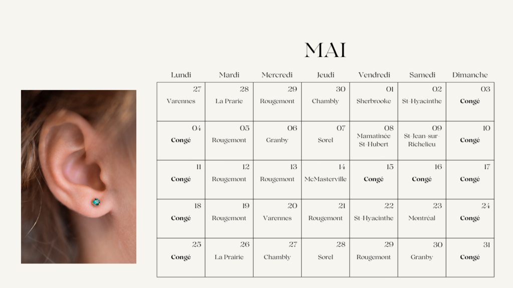 percage-oreilles-Rougemont-St-Hyacinthe-St-Jean-sur-Richelieu-Granby-Sorel-Varennes-La Prairie - Sherbrooke - McMasterville